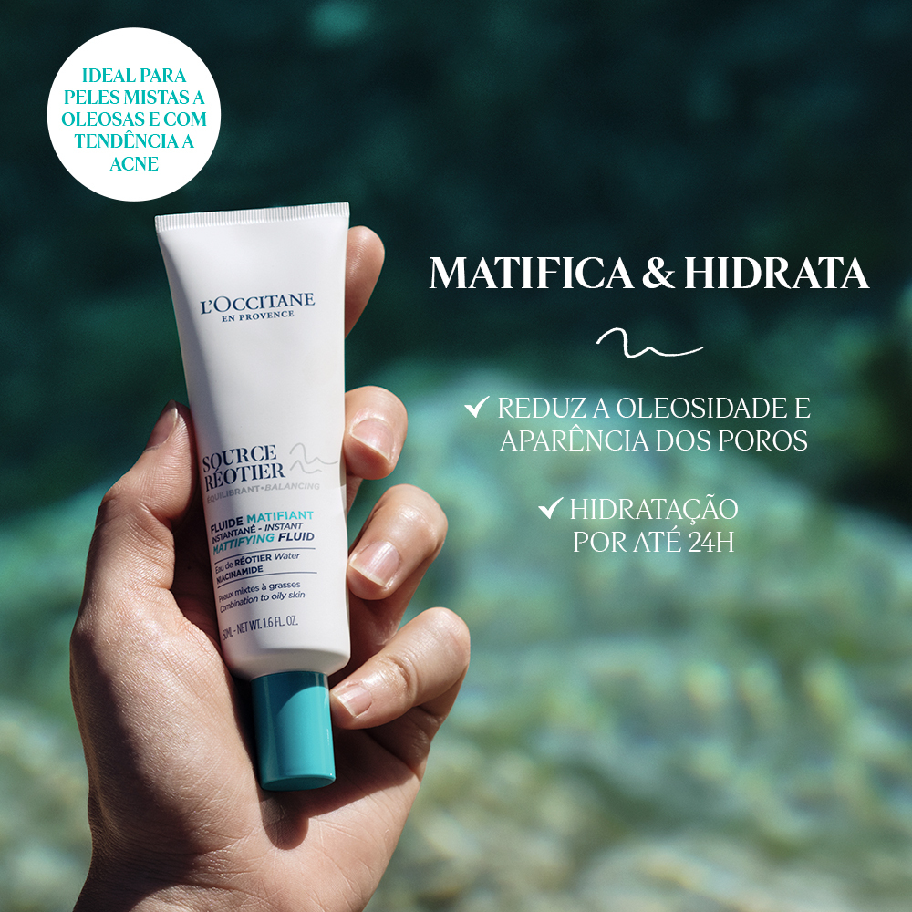 Fluido Matificante Facial Source Réotier 50ml, , large image number 1